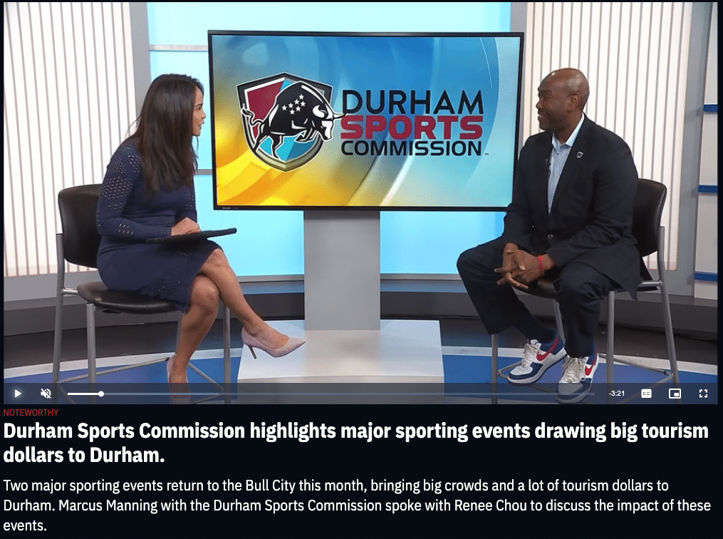 Marcus with host on WRAL